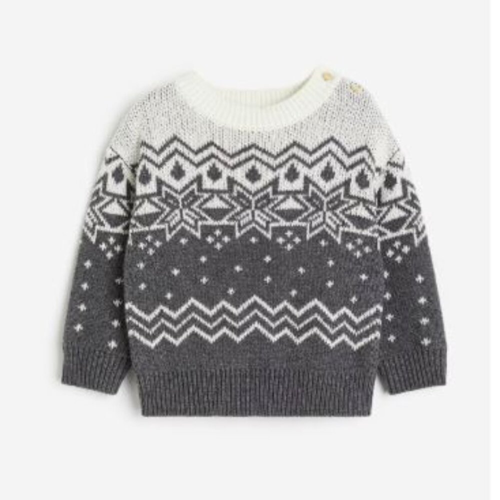 (4/$20) H&M - Jacquard-knit Sweater